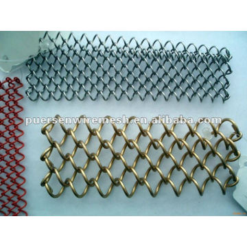 Valla de enlace de cadena galvanizada y PVC